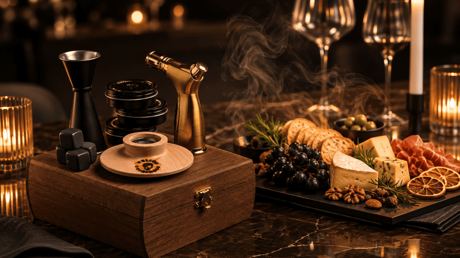 Luxury Cocktail Smoking Kits / Luxury Barware / Hospitality Gifts